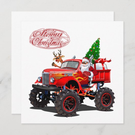 アニメのクリスマスカード (正面/裏面)