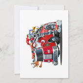 アニメのクリスマス消防車 シーズンカード (正面)