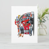 アニメのクリスマス消防車 シーズンカード (スタンド正面)