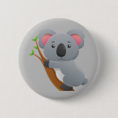 アニメのコアラ 缶バッジ (正面)