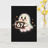 アニメのゴースト67ミーム カード (黄色い花)