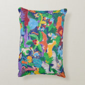 アニメのサファリ動物 アクセントクッション (裏面(縦))