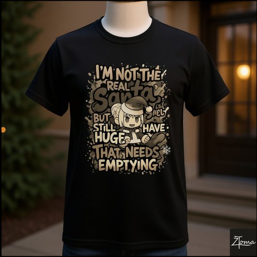 アニメのサンタ、巨大なものを空にする必要がある Quote Tシャツ