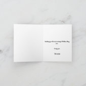 アニメのダックスフンドの母の日 カード (内部)