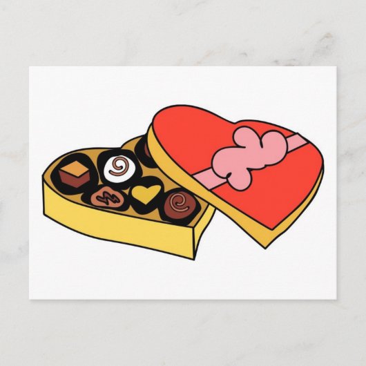 アニメのチョコレートの箱 ポストカード (正面)