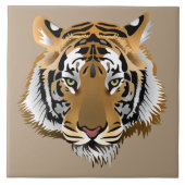 アニメのトラの顔 タイル (正面)