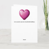 アニメのバレンタインデー カード (裏面)