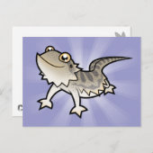 アニメのヒゲ竜 ポストカード (正面/裏面)