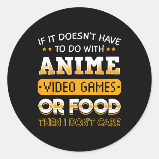アニメのビデオゲームやFooとは関係ない ラウンドシール (正面)