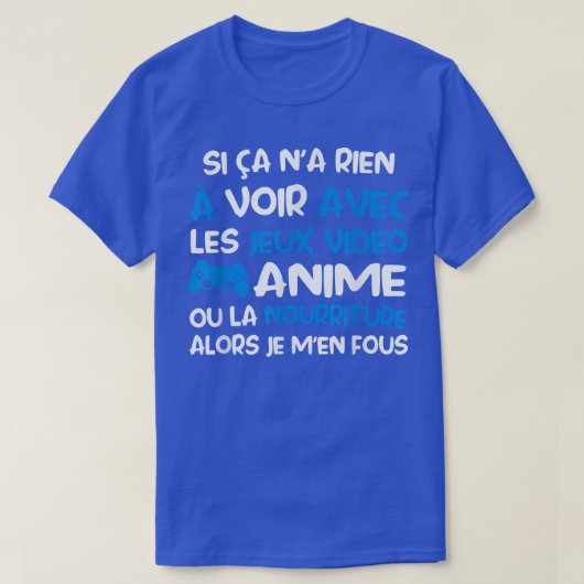 アニメのビデオゲーム Tシャツ (デザイン正面)