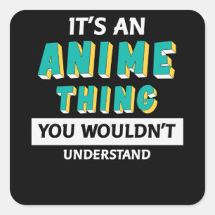 アニメのモノだ アニメ引用文 スクエアシール