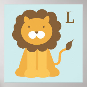 アニメのライオンの子ども向けウォールアート ポスター