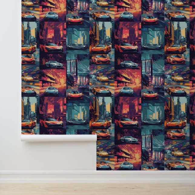 アニメのレトロなレースカーポップ・アートのアートファンタジー界 壁紙 (アプリケーション)