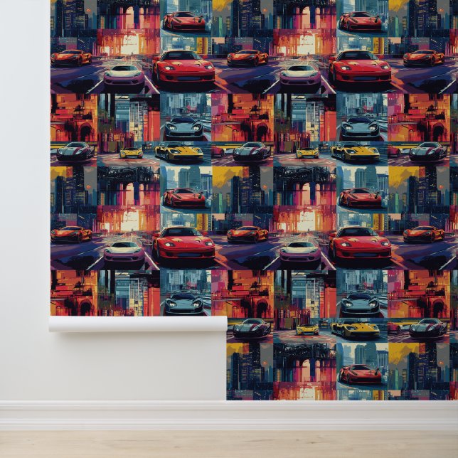 アニメのレトロなレースカーポップ・アートのアートファンタジー界 壁紙 (アプリケーション)