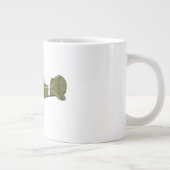 アニメのレトロな戦闘飛行機 ジャンボコーヒーマグカップ (右)