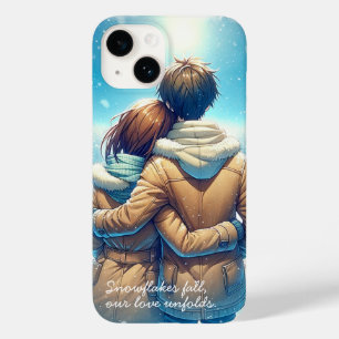 アニメのロマンチックな冬のカップルの電話ケース Case-Mate iPhone 14ケース