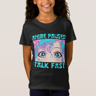 アニメの一時停止会話が速い Tシャツ