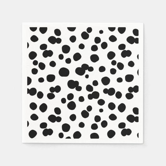 アニメの動物のテクスチャ スタンダードカクテルナプキン (正面)