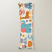 アニメの動物のパターン ボディピロー (正面縦)