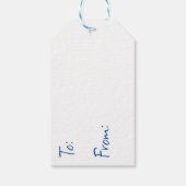 アニメの女の子とシャムネコの誕生日タグ ギフトタグ (裏面)