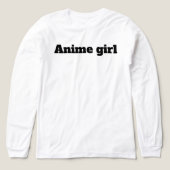 アニメの女の子 トライブレンドTシャツ (デザイン正面)