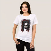 アニメの女の子 トライブレンドＴシャツ (正面全面)