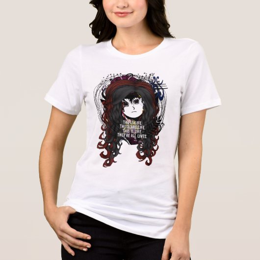 アニメの女の子 トライブレンドＴシャツ (正面)