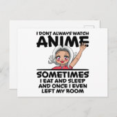 アニメの女の子 マンガ コスプレ ラーメン 日本のオタク ギフト ポストカード (正面/裏面)