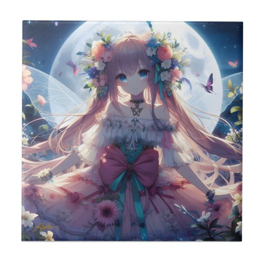 アニメの女の子 花 月 フェアリー タイル (正面)