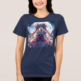 アニメの女の子 花 月 フェアリー トライブレンドTシャツ