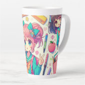 アニメの学生 カフェラテマグ (右アングル)