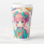 アニメの学生 カフェラテマグ (正面)
