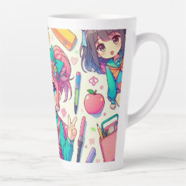 アニメの学生 カフェラテマグ
