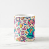 アニメの学生 コーヒーマグカップ (中央)