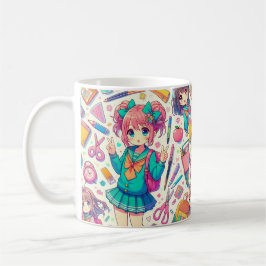 アニメの学生 コーヒーマグカップ