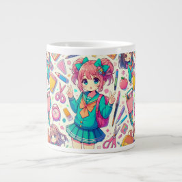 アニメの学生 ジャンボコーヒーマグカップ