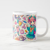 アニメの学生 ジャンボコーヒーマグカップ (右)
