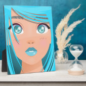 アニメの少女 フォトプラーク (側面)