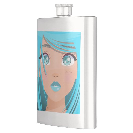 アニメの少女 フラスク (左)