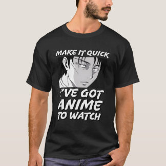 アニメの引用文を見る得にはアニメを早く使う Tシャツ