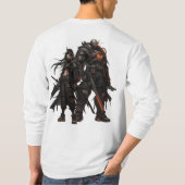 アニメの戦士 Tシャツ (裏面)