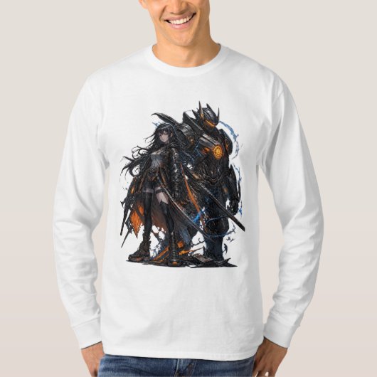 アニメの戦士 Tシャツ (正面)