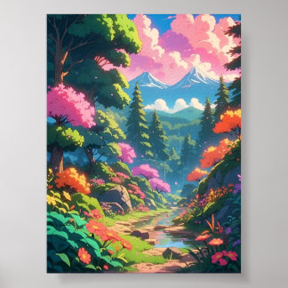 アニメの旅自然 ポスター