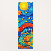 アニメの星空のナイトアート ヨガマット (裏面)