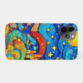 アニメの星空のナイトアート Case-Mate iPhoneケース (裏面(横))