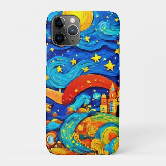 アニメの星空のナイトアート Case-Mate iPhoneケース (裏)