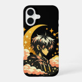 アニメの月光 - 美しいアニメデザイン iPhone 16ケース (裏面)