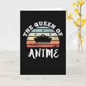 アニメの母の日の贈り物の女王 カード (黄色い花)