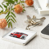 アニメの消防車 キーホルダー (側面)