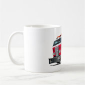 アニメの消防車Tシャツ コーヒーマグカップ (左)